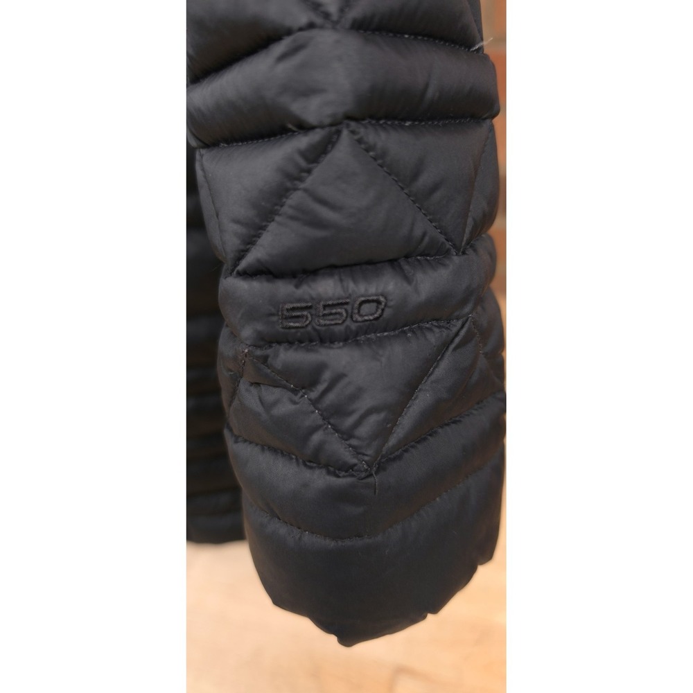 The North Face Karokora 550 Hooded Down Parka Jacket Womens M Black Full Zip - Picture 2 of 11